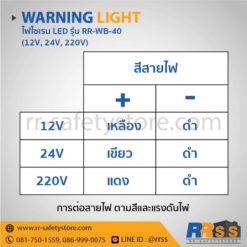 ไฟไซเรน led 220V สีเหลือง