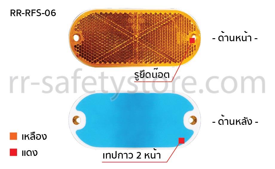 ทับทิมสะท้อนแสง ติดรถ ราคาส่ง วงรี