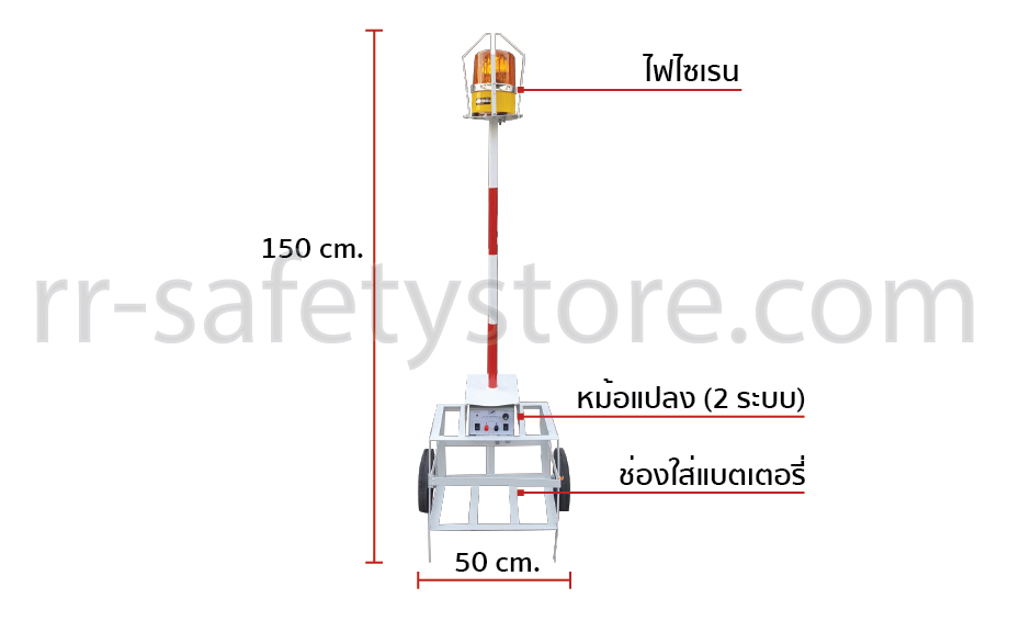 รถเข็นไฟไซเรน ราคาถูก