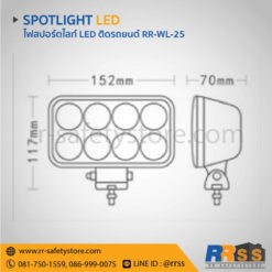 ไฟสปอร์ตไลท์ LED ติดรถยนต์ 4x4 ออฟโรด 24W