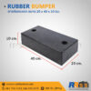 ยางกันชน 20 x 40 x 10 ซม.