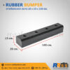 ยางกันชน 20 X 15 X 100 ซม.